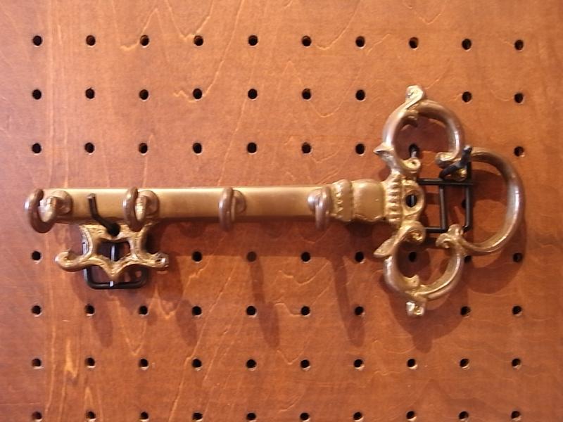 イタリア製真鍮棒鍵フック　壁鍵掛けハンガー　LCM 6302（1）
