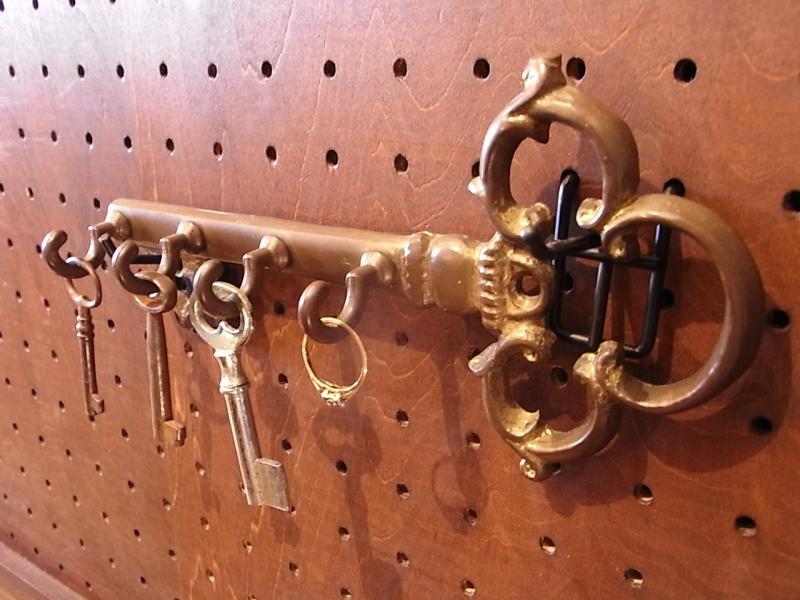 イタリア製真鍮棒鍵フック　壁鍵掛けハンガー　LCM 6302（2）