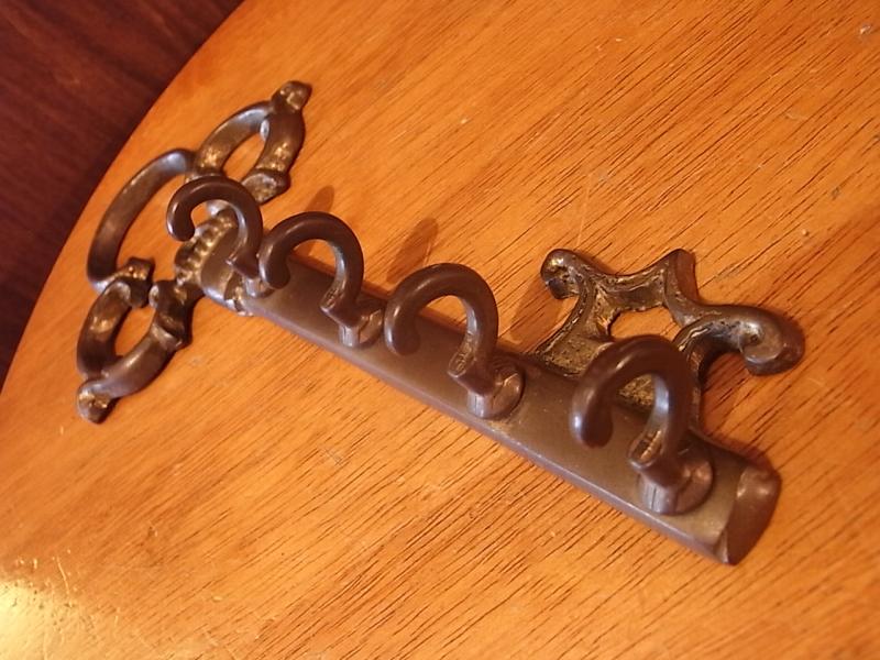 イタリア製真鍮棒鍵フック　壁鍵掛けハンガー　LCM 6302（4）