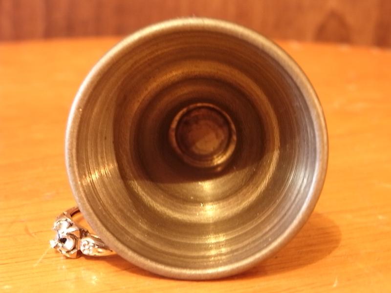 イタリア製真鍮カップ置物、ミニチュア杯、ドールハウス用小物、テラリウム小物　LCM 6499（5）
