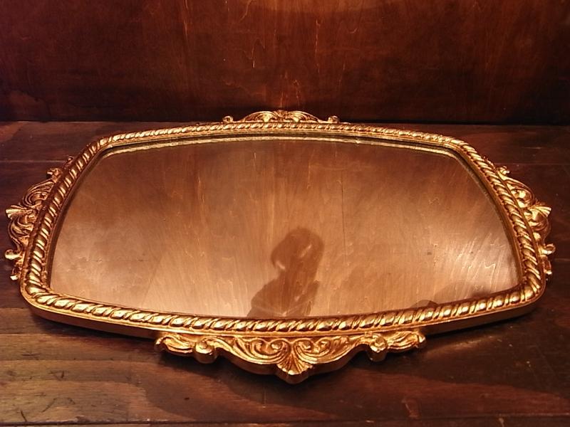 Italian display mirror tray(壁掛け可)