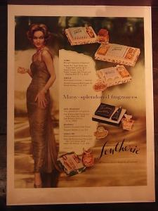 Lentheric fragrance advertisement poster