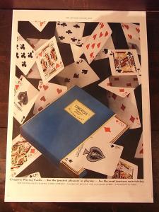 CONGRESS playing cards advertisement poster