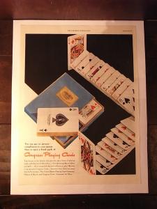 CONGRESS playing cards advertisement poster