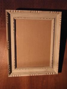 white wood picture frame