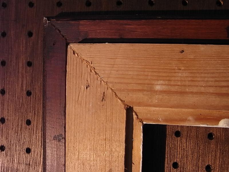 ビンテージ木製ピクチャーフレーム（額縁、フォトフレーム）（木、壁掛け）　BCM 0148（7）