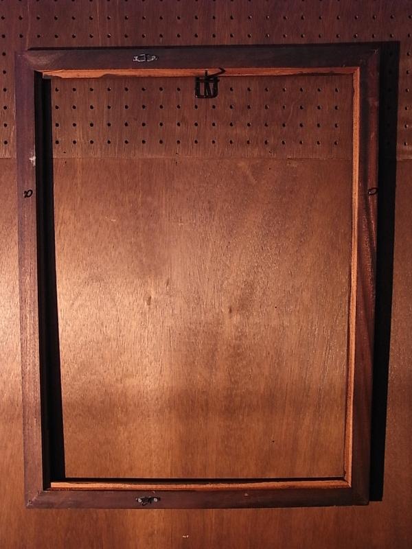 ビンテージ木製ピクチャーフレーム（額縁、フォトフレーム）（木、壁掛け）　BCM 0152（4）