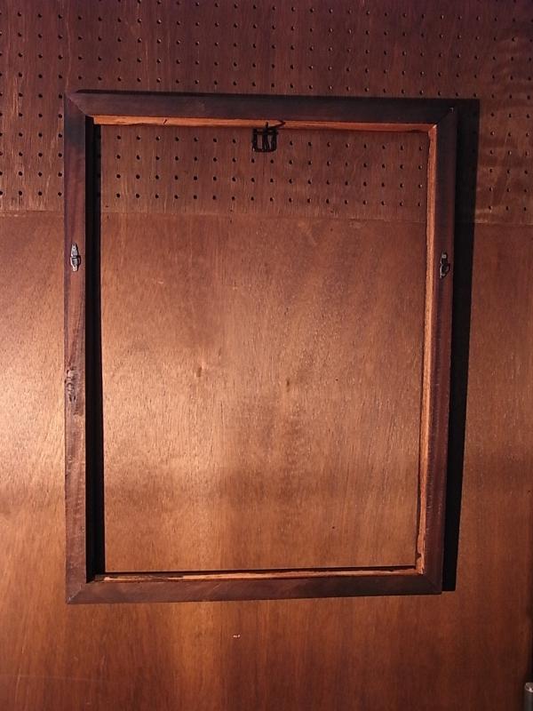 ビンテージ木製ピクチャーフレーム（額縁、フォトフレーム）（木、壁掛け）　BCM 0153（4）