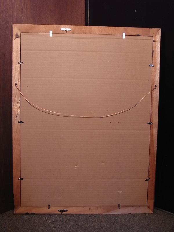ビンテージ木製ピクチャーフレーム（額縁、フォトフレーム）（木、壁掛け）　BCM 0158（2）