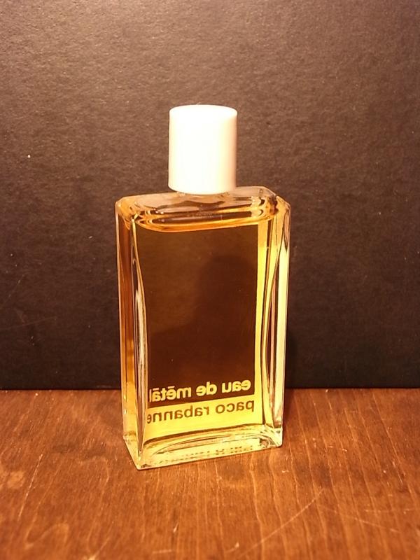 paco rabanne / eau de metal香水瓶、ミニチュア香水ボトル、ミニガラスボトル、サンプルガラス瓶　BCM 0197（3）