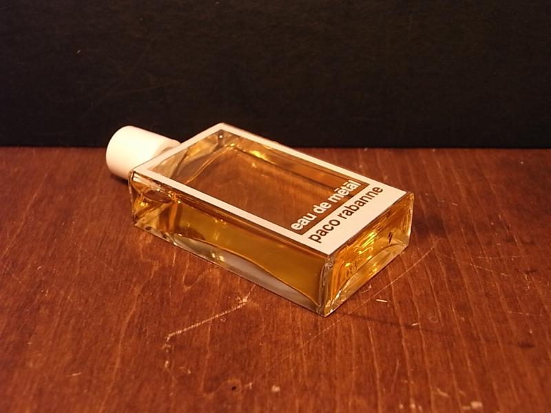 paco rabanne / eau de metal香水瓶、ミニチュア香水ボトル、ミニガラスボトル、サンプルガラス瓶　BCM 0197（4）