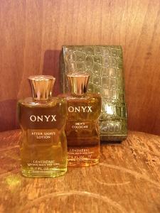 LENTHERIC / ONYX perfume bottle 2P & case