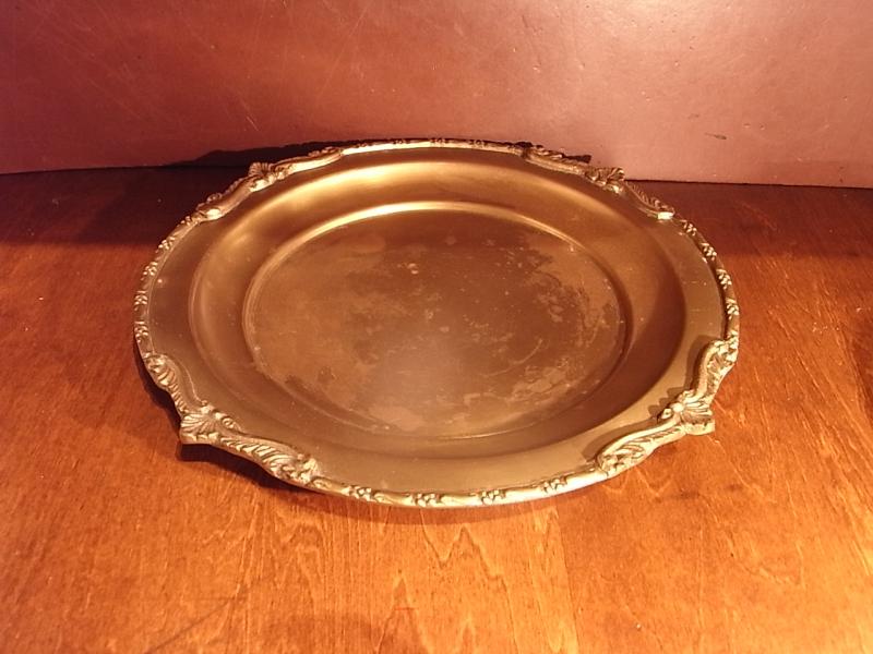 brass round tray