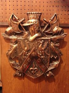 knight emblem wall ornament