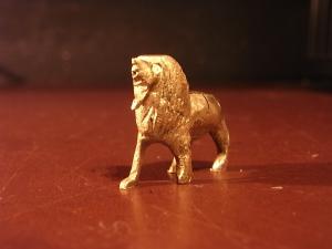 Italian brass mini animal card stand