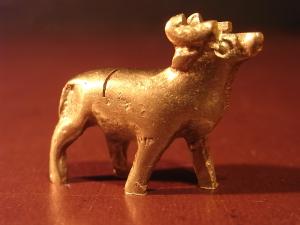 Italian brass mini animal card stand