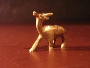 Italian brass mini animal card stand