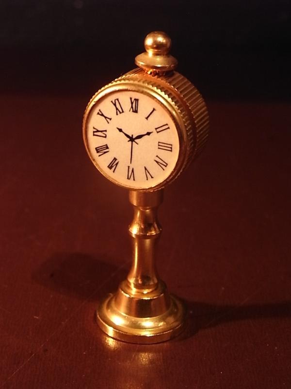 Italian brass mini clock tower