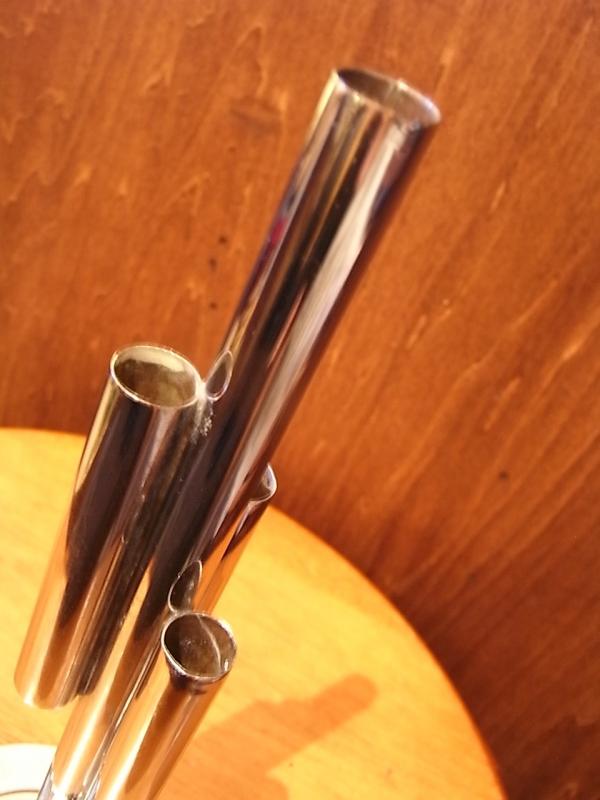 シルバー色花器、シルバー一輪挿し、銀色花瓶　LCM 6722（4）