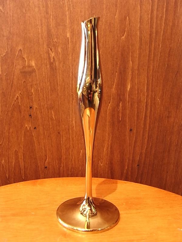 ゴールド色花器、ゴールド一輪挿し、金色花瓶 LCM 6723(2)