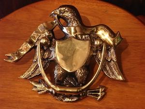 Italian brass eagle door knocker