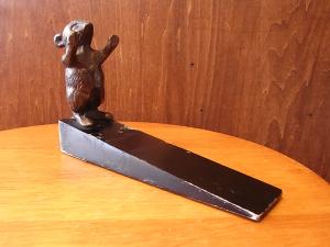 Italian brass mouse door stop