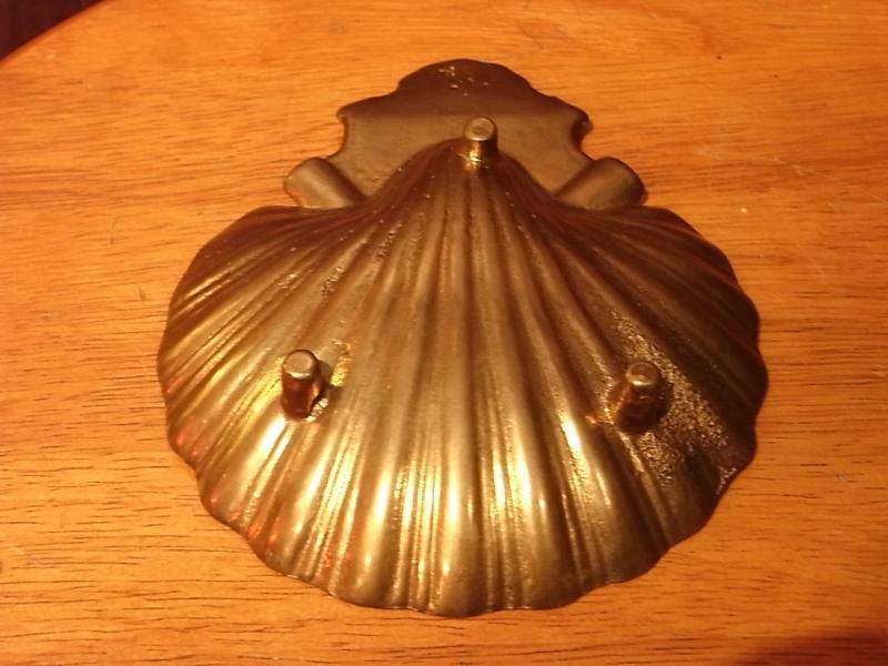 真鍮貝殻トレイ、真鍮トレイ、トレー、灰皿、アッシュトレイ、アシュトレイ、小皿、カルトン　LCM 6854（4）