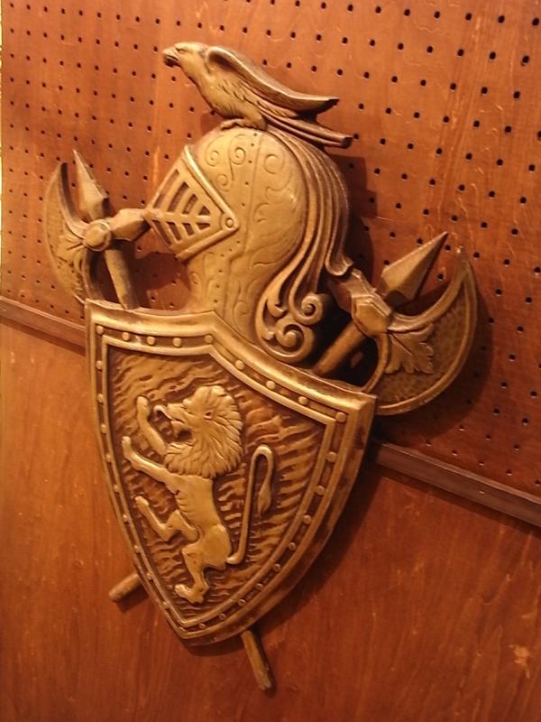 インテリア騎士エンブレム、騎士壁掛け、ライオン甲冑壁飾り　LCM 6759（2）