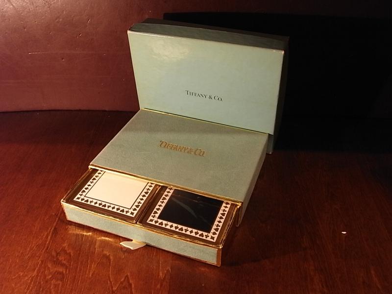 TIFFANY playing cards 2DECKS & box(黒いカードは未開封)