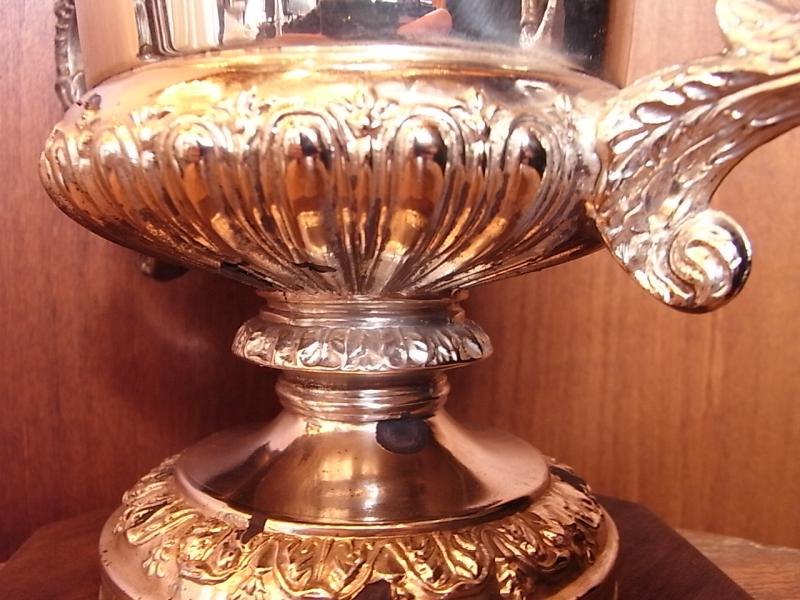 真鍮製トロフィー ビンテージシルバートロフィー　アンティーク優勝カップ　優勝杯　BCM 0308（3）