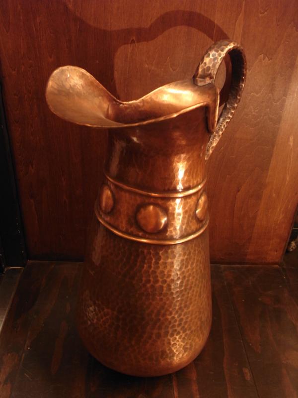イタリア製銅製傘立て、アンブレラスタンド、店舗用什器　BCM 0310（2）