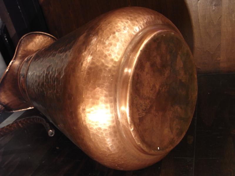 イタリア製銅製傘立て、アンブレラスタンド、店舗用什器　BCM 0310（6）