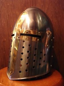 Spanish silver armet helm 