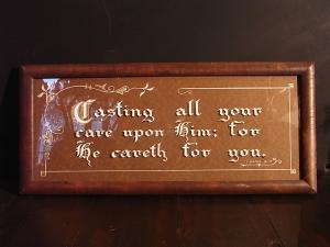 ”Casting all your care”  motto