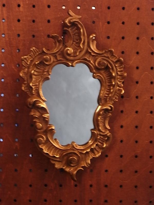 Italian brass wall mirror