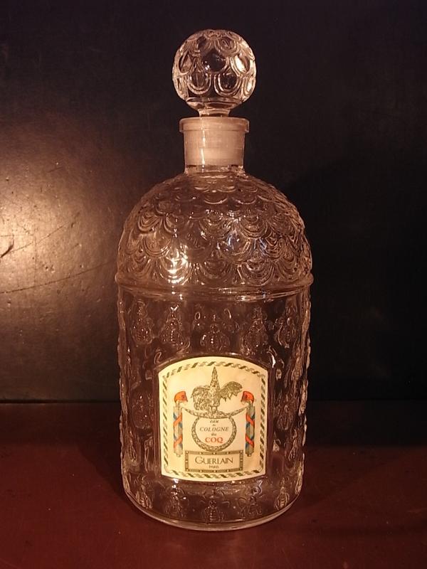 GUERLAIN / EAU de COLOGNE glass perfume bottle