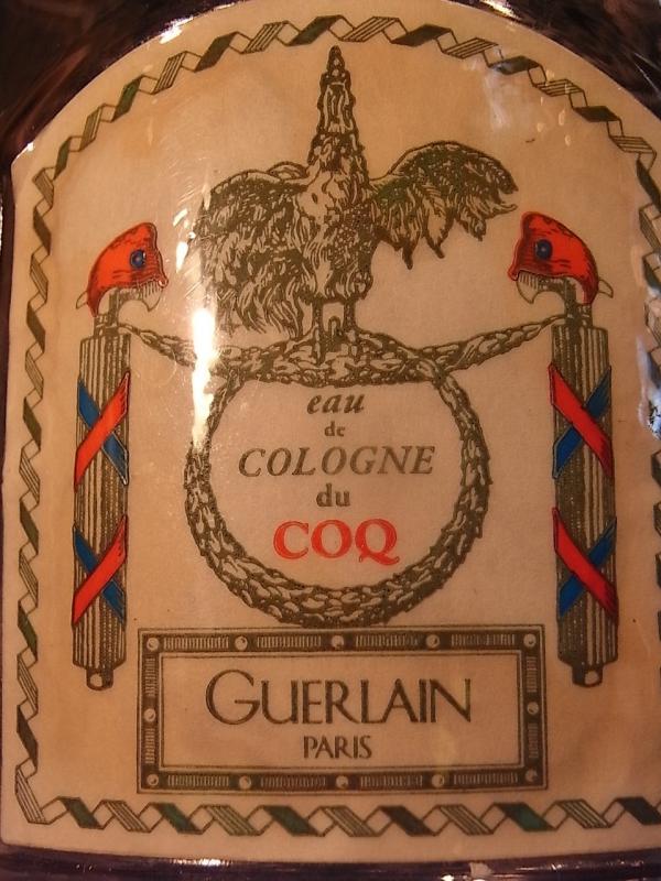 GUERLAIN / EAU de COLOGNE COQ香水瓶、香水ボトル、ガラスボトル、香水ガラス瓶　LCC 1236（5）