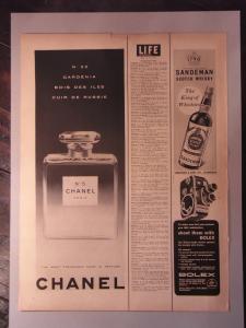 CHANEL / N°5 perfume bottle advertisement poster