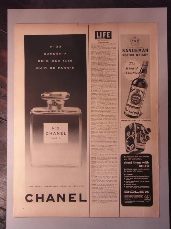 CHANEL PERFUM ADVERTISEMENT、ヴィンテージシャネル香水広告 LCC 1159