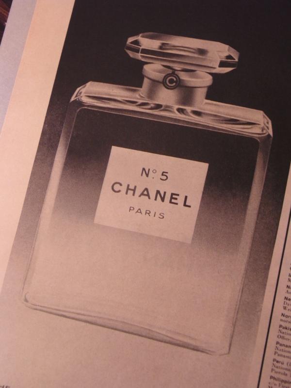 CHANEL PERFUM ADVERTISEMENT、ヴィンテージシャネル香水広告 LCC 1159(3)