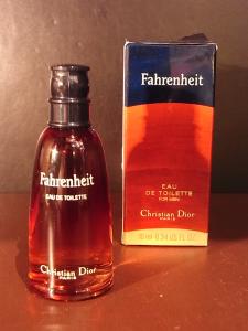 Christian Dior / Fahrenheit glass perfume bottle & BOX