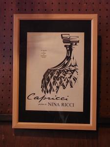 NINA RICCI / Capricci perfume bottle advertisement poster