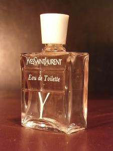 YVES SAINT LAURENT / Y glass perfume bottle