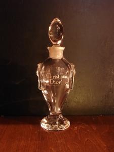 Christian Dior glass perfume bottle