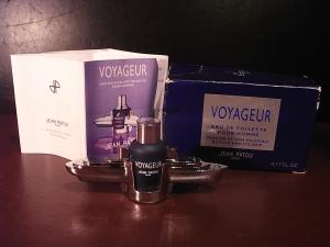 JEAN PATOU / VOYAGEUR glass perfume bottle & BOX