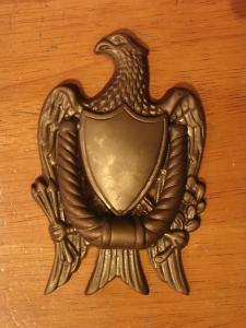 Italian brass eagle emblem door knocker