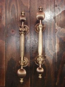 Italian brass door handle