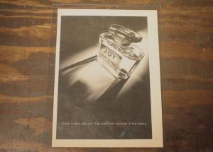 JEAN PATOU / JOY perfume bottle advertisement poster