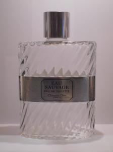Christian Dior / EAU SAUVAGE glass perfume bottle