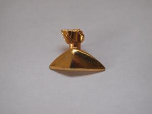 gold perfume bottle pin